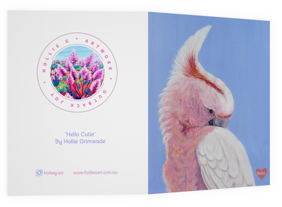 5 pack of Small Cards - Cutie Cockatoos! (A6)